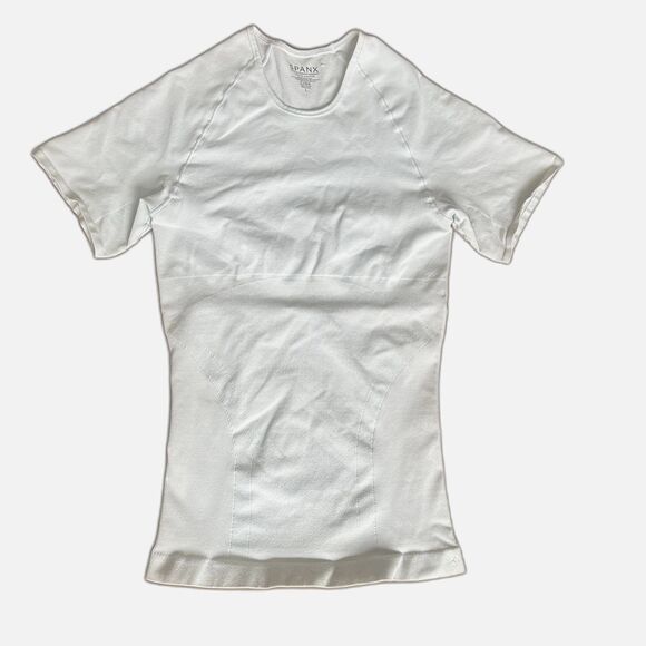 SPANX Compression Zoned Performance Undershirt Women's Size Large Whtie - Picture 2 of 7